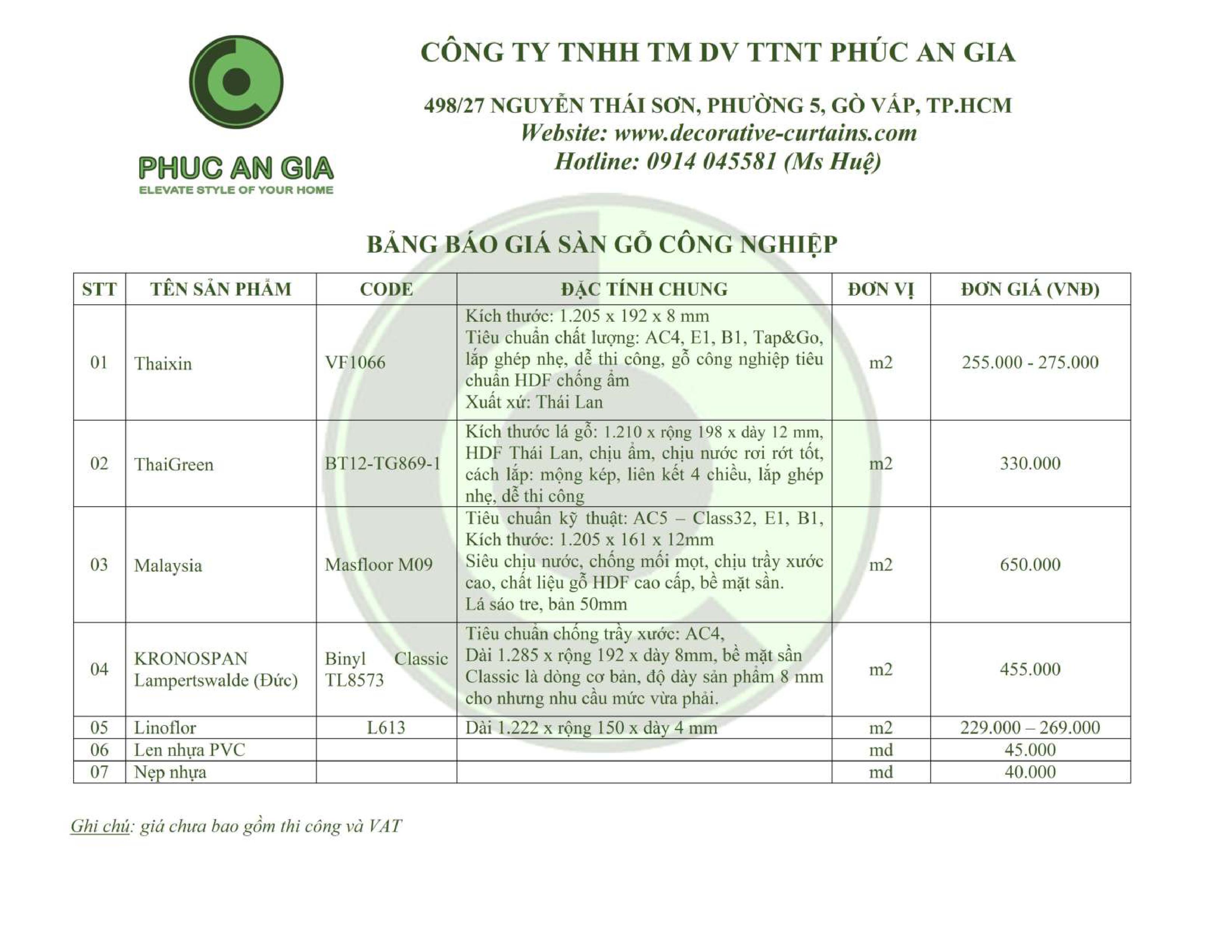 b&aacute;o gi&aacute; s&agrave;n gỗ c&ocirc;ng nghiệp