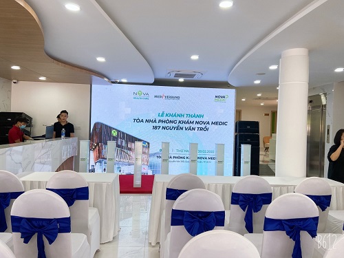 C&ocirc;ng Tr&igrave;nh M&agrave;n Vải Hai Lớp Tại NOVA MEDIC HEALTHCARE 187 Nguyễn Văn Trỗi, Quận 1
