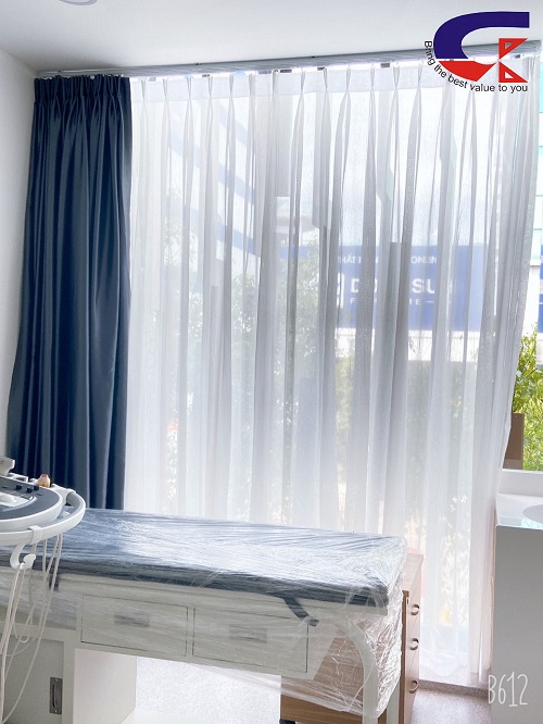 C&ocirc;ng Tr&igrave;nh M&agrave;n Vải Hai Lớp Tại NOVA MEDIC HEALTHCARE 187 Nguyễn Văn Trỗi, Quận 1